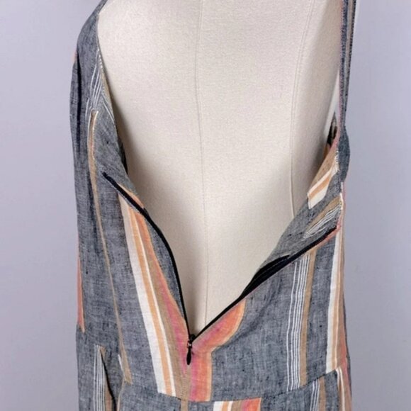 Joie Rosabel Halter 100% Linen Tiered Maxi Dress size medium - Picture 13 of 16